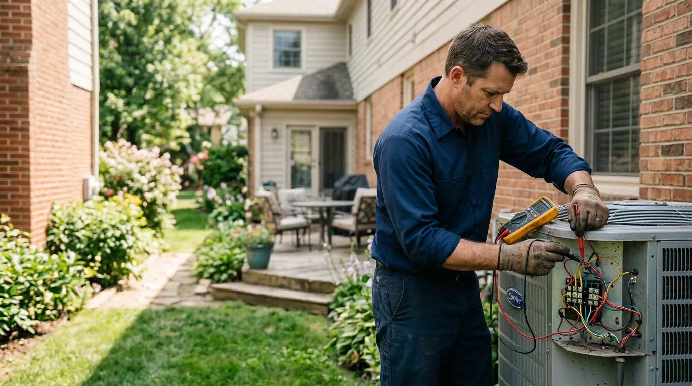 HVAC technician working near Gladwin, MI
